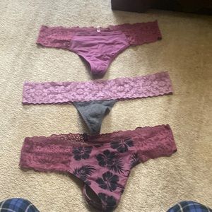 Victoria secret pink thong bundle